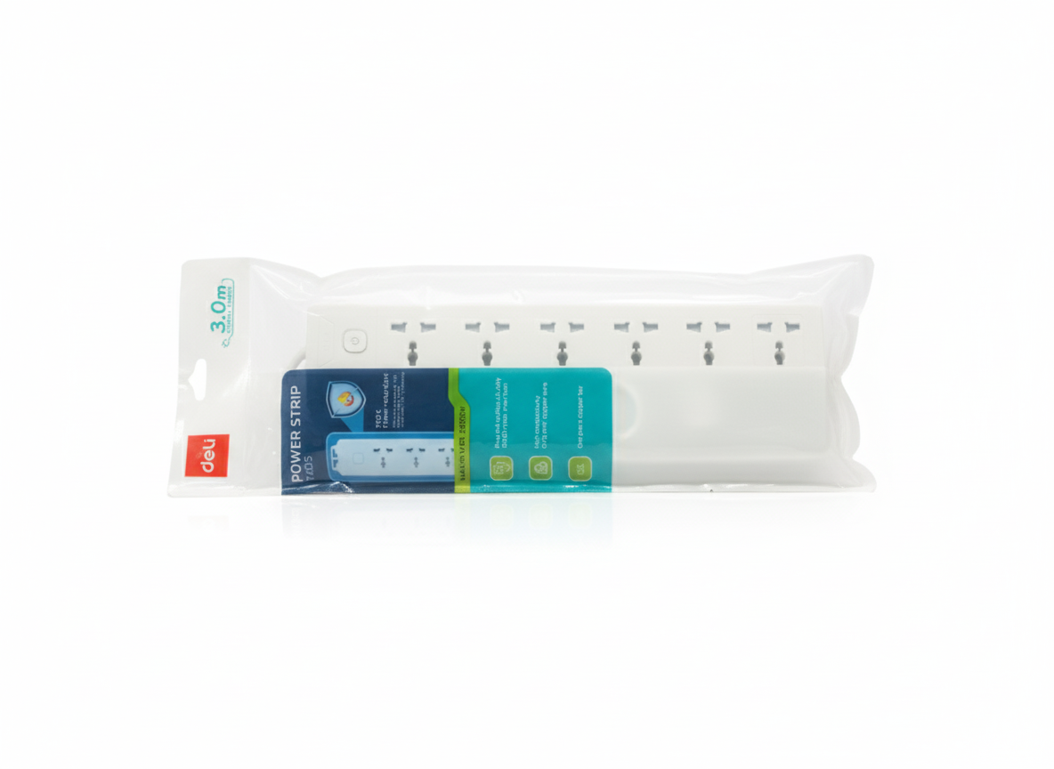 Deli Power strip T405- Multiplug 